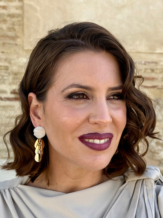 Pendientes Sagitario Marfil