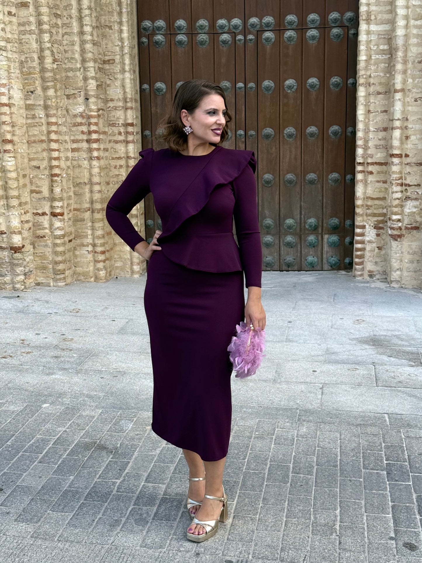 Vestido Cinderella Berenjena