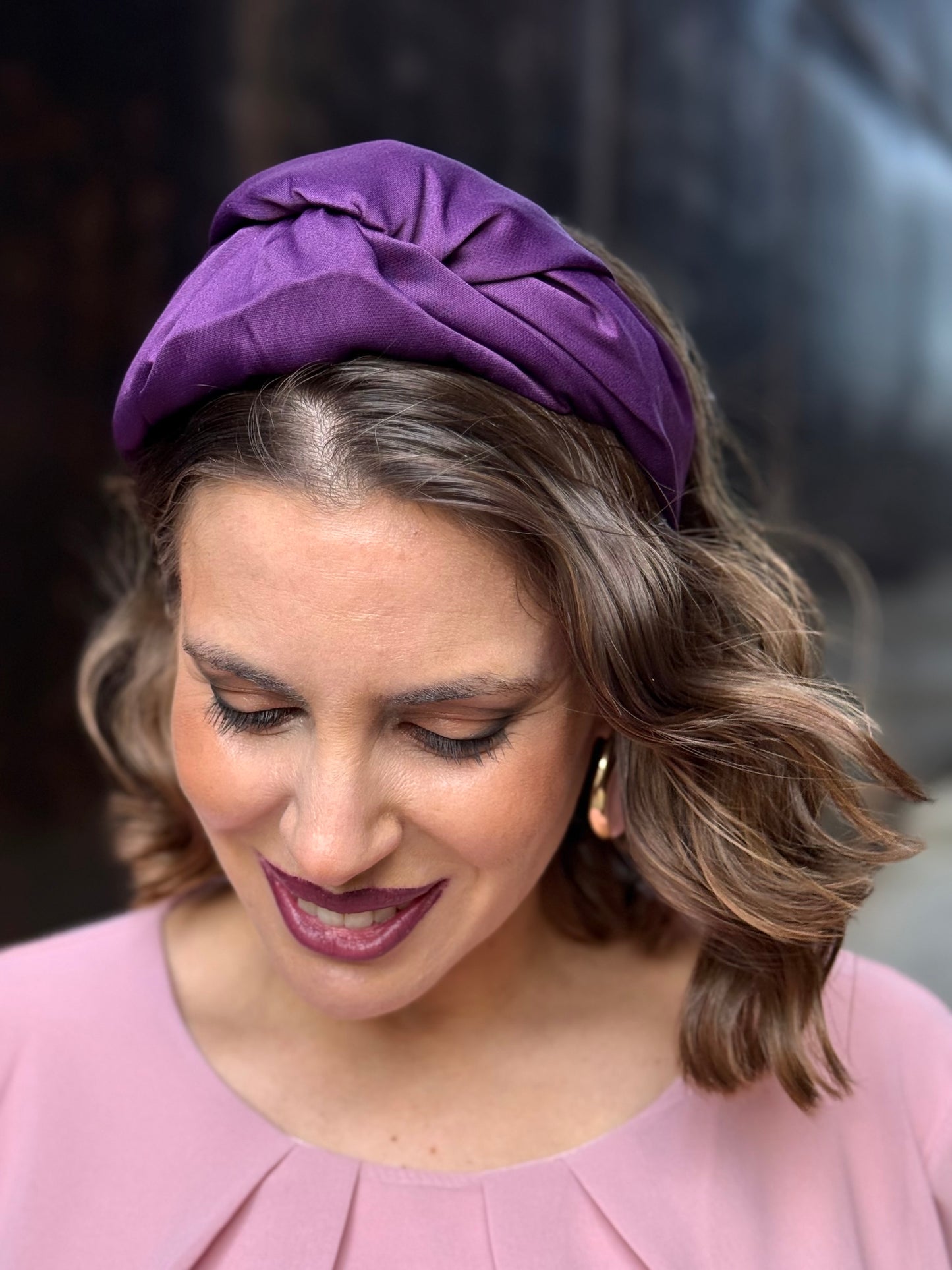 Diadema Nogal Morada