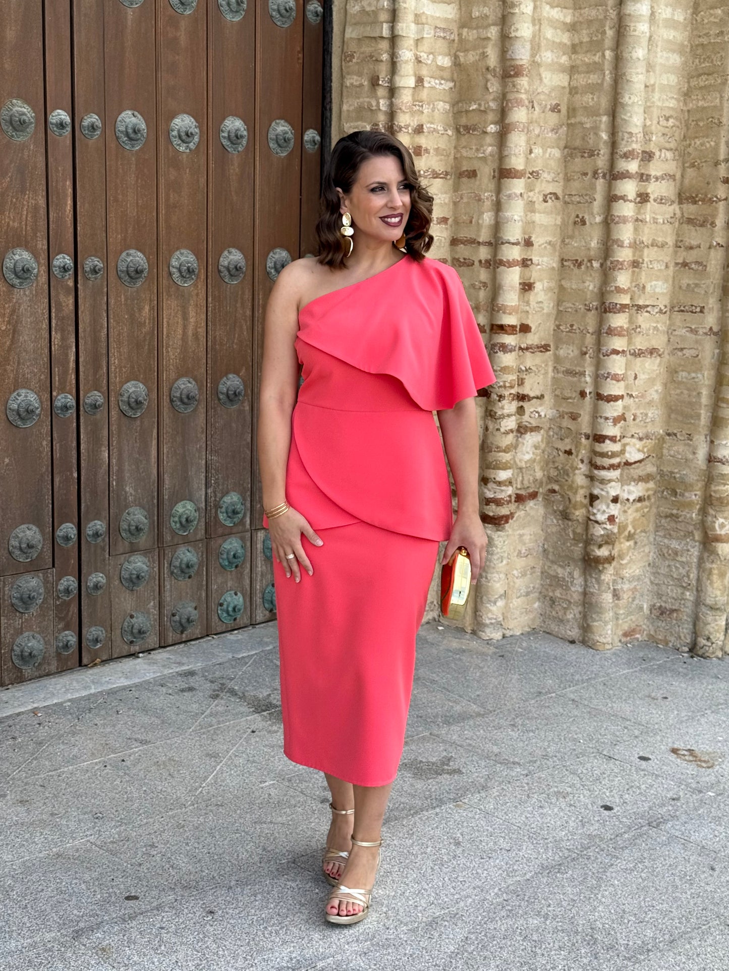 Vestido Renata Coral