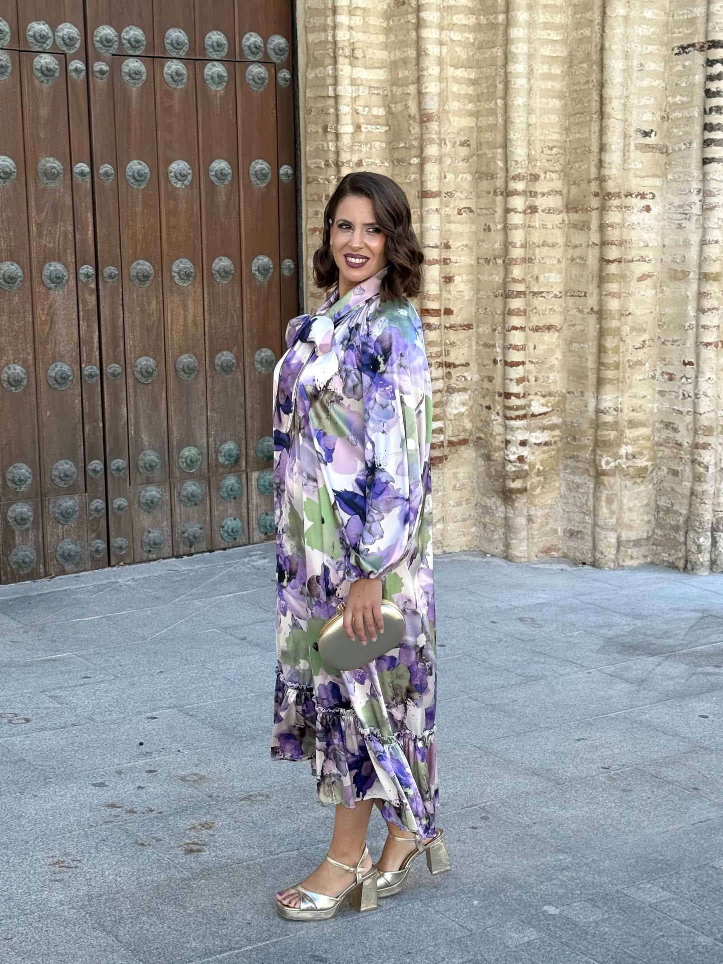 Vestido Karol Morado