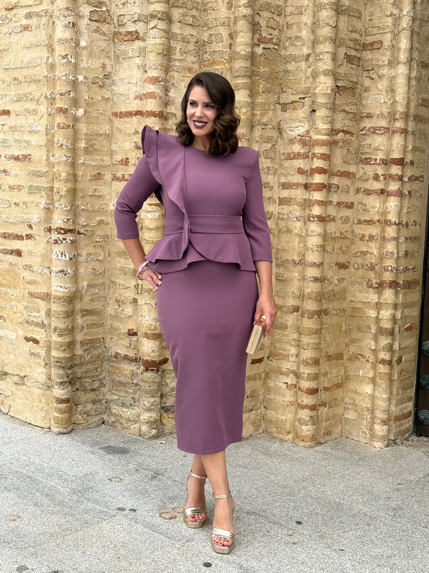 Vestido Siena Malva Empolvado