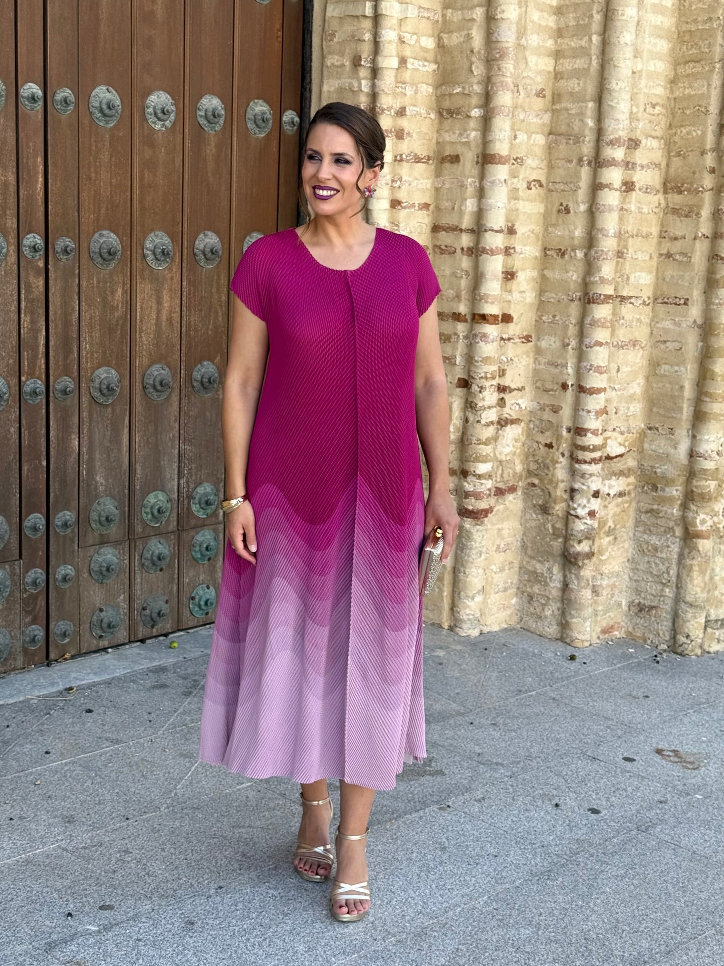 Vestido Avelline Fucsia