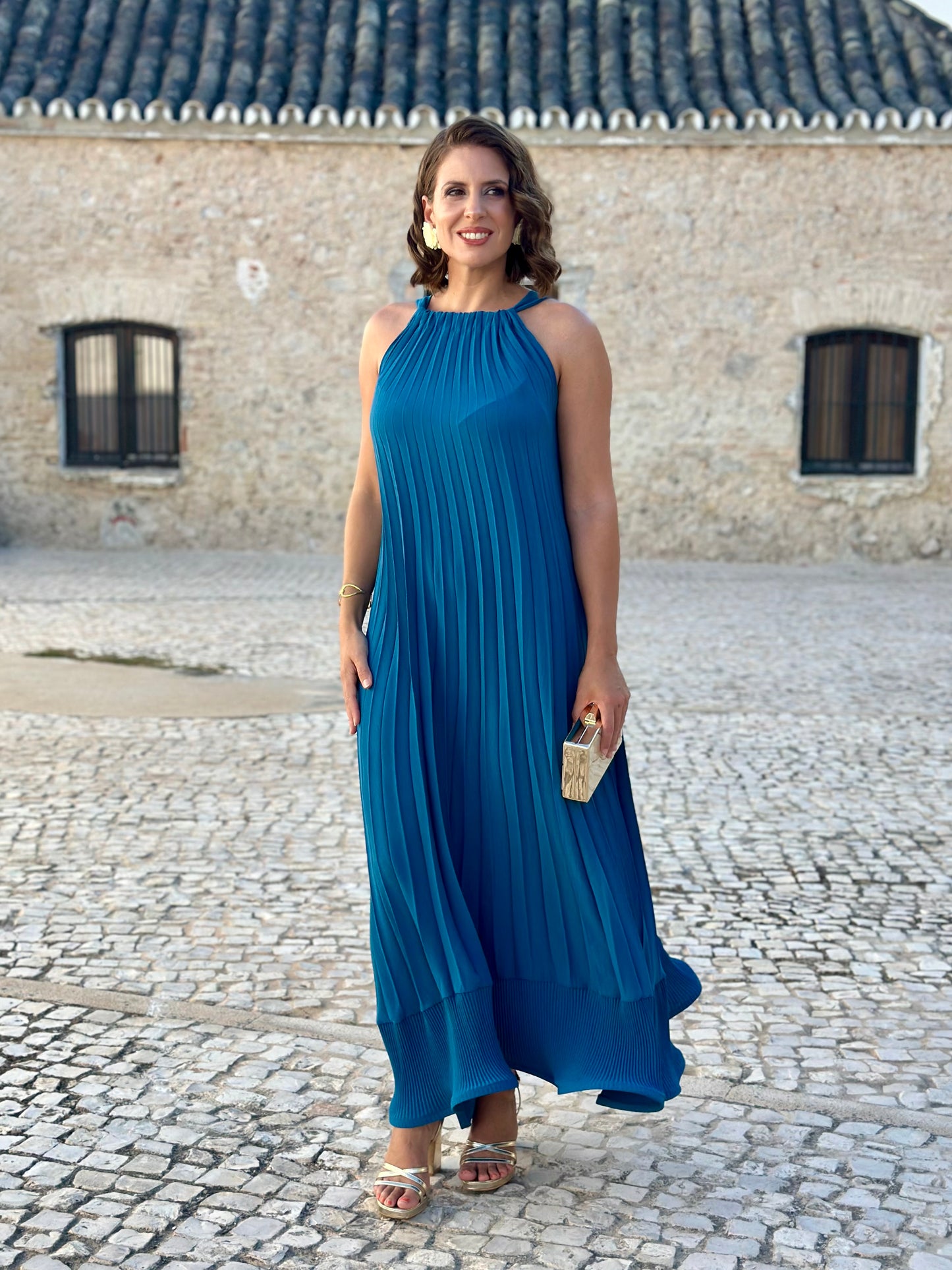 Vestido Cleo Petróleo