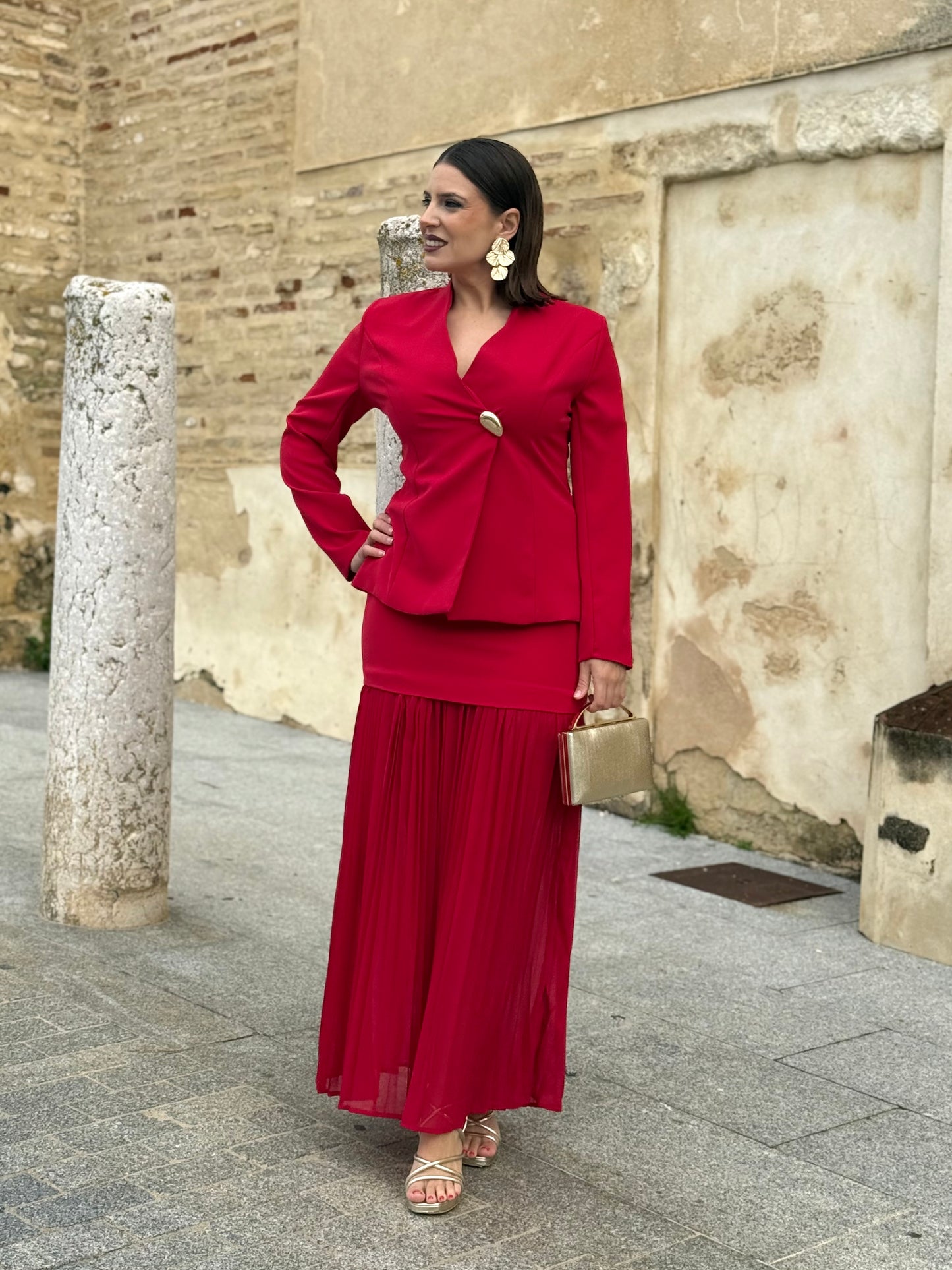 Conjunto Lunaria Rojo