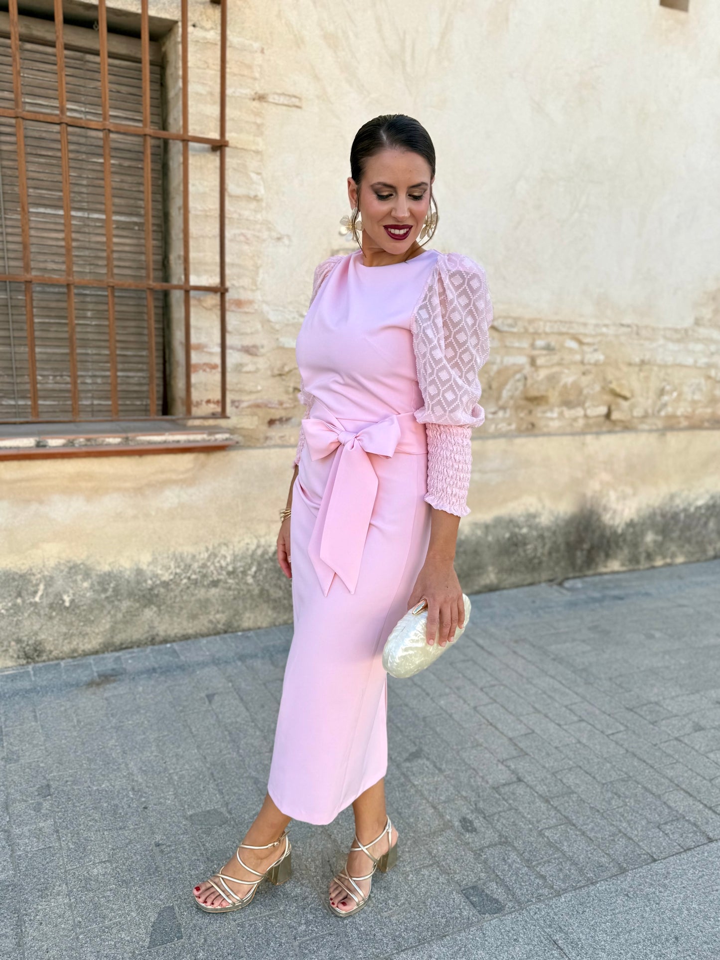 Vestido Celia Rosa