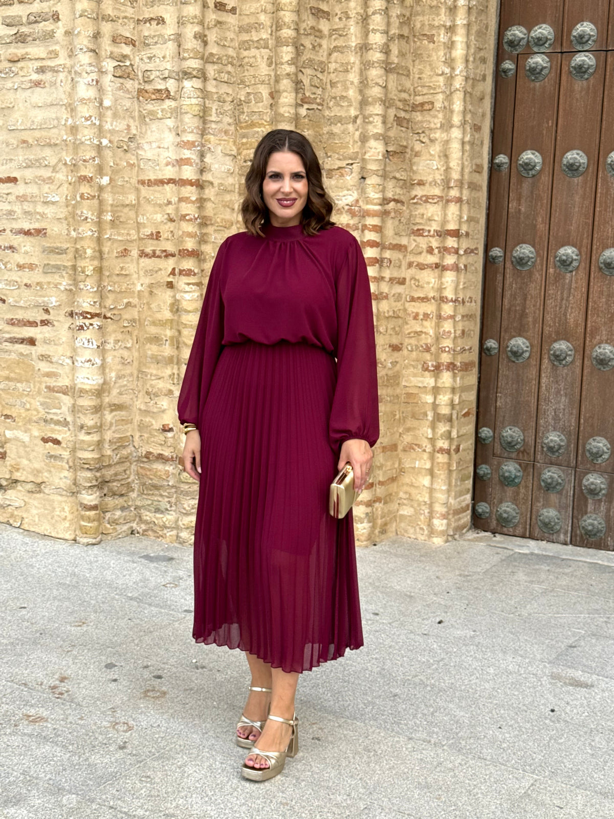 Vestido Julieta Burdeos