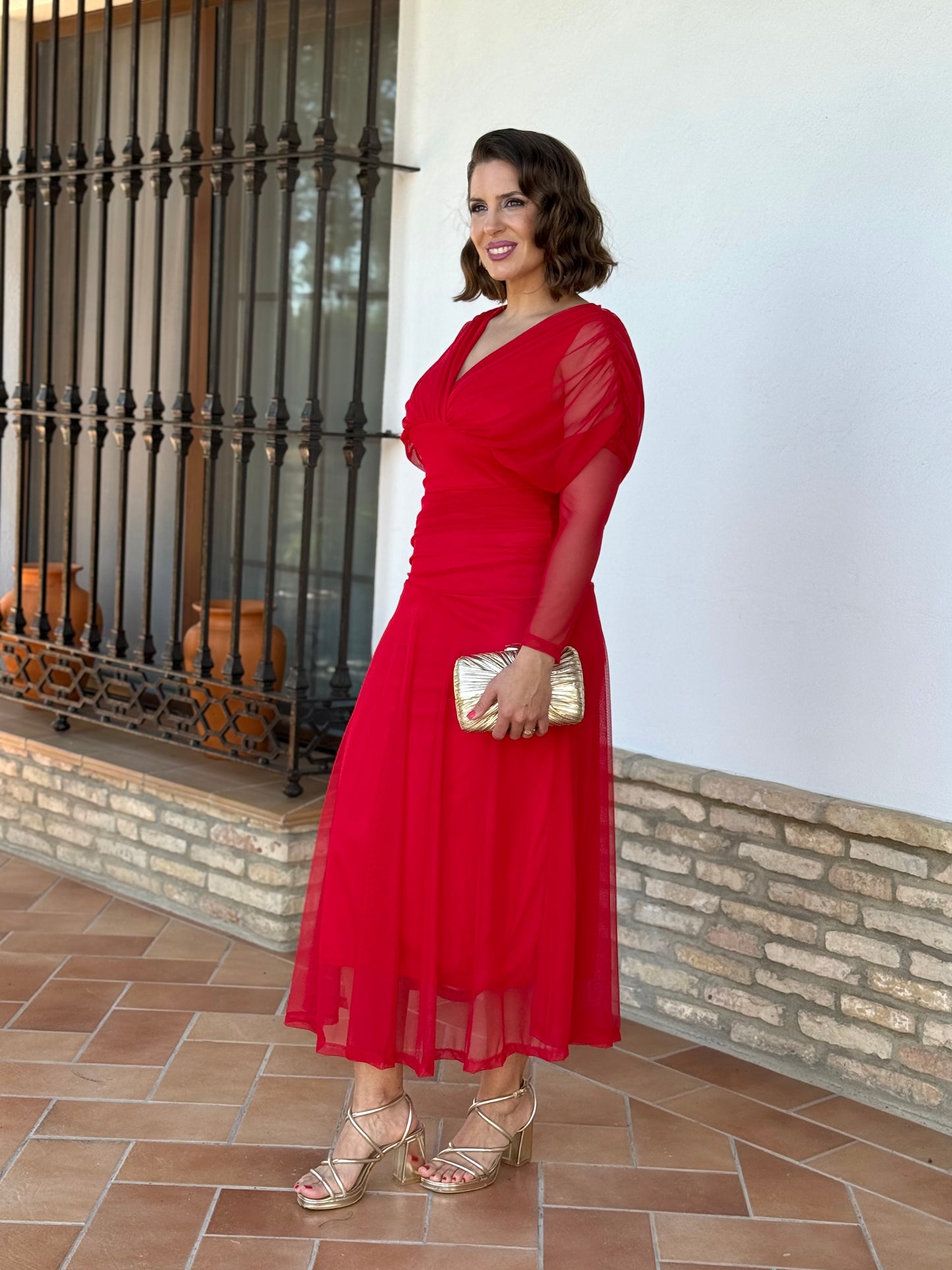 Vestido Graciela Rojo