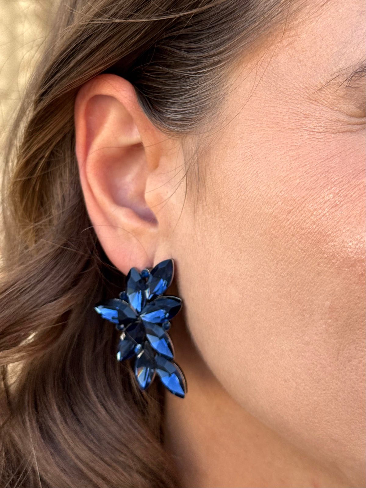 Pendientes Lorena Azul Marino