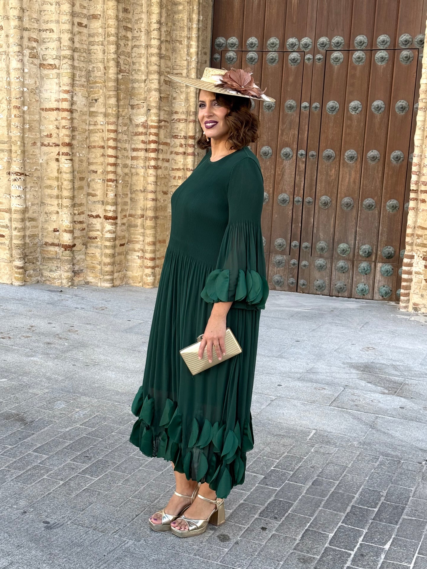 Vestido Alhambra Verde Botella