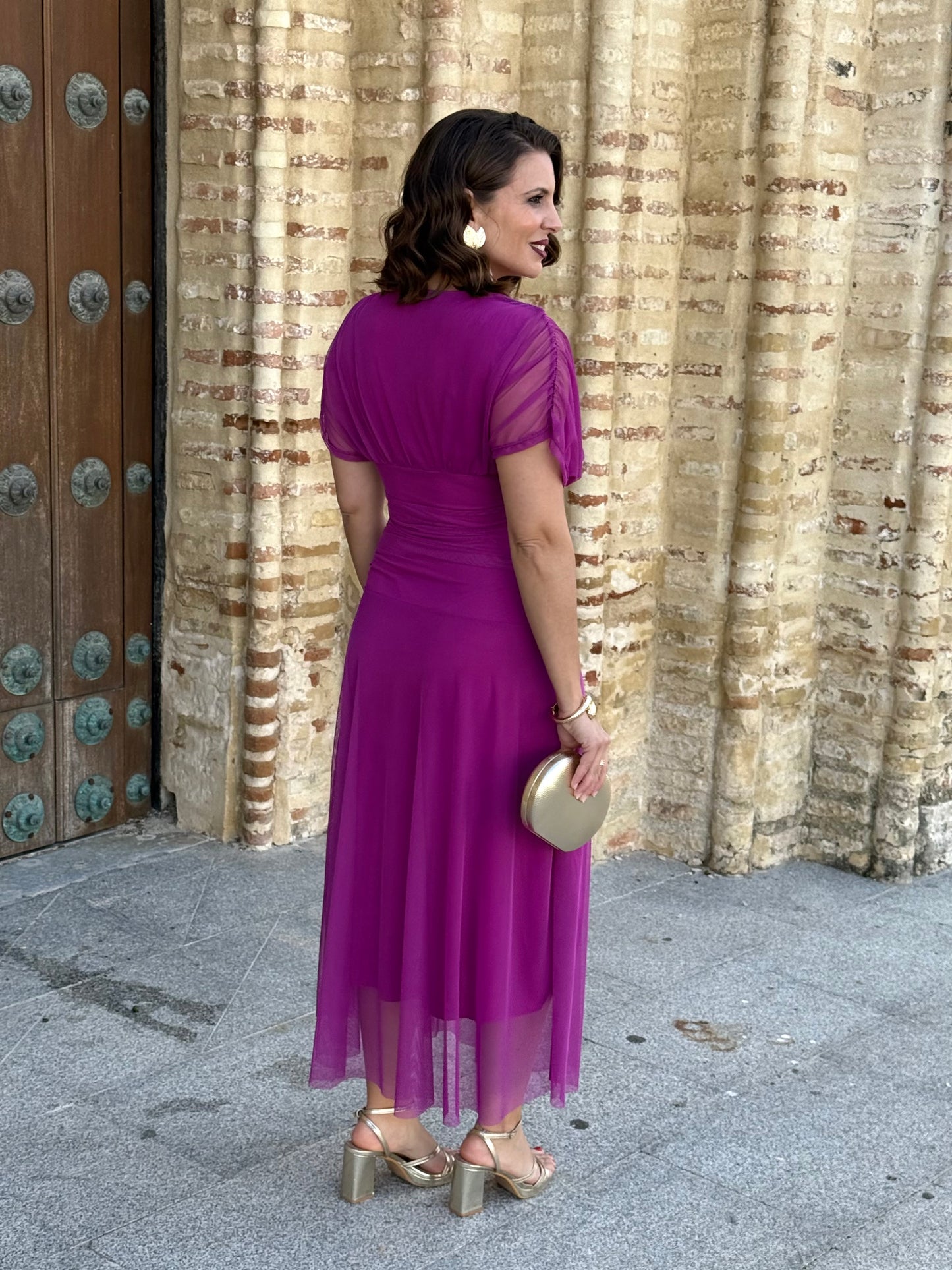 Vestido Graciela M/C Buganvilla
