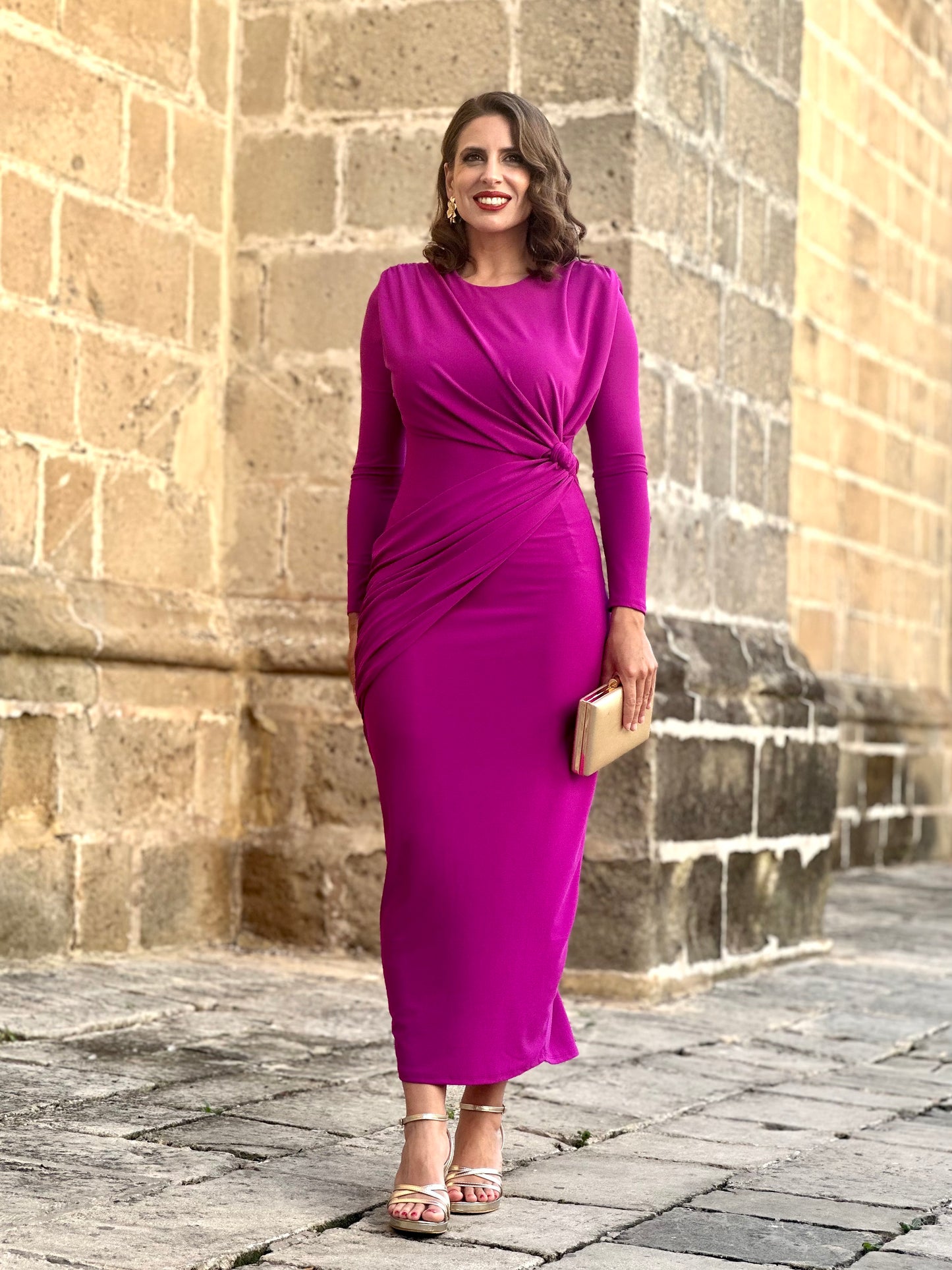 Vestido Cayetana Buganvilla