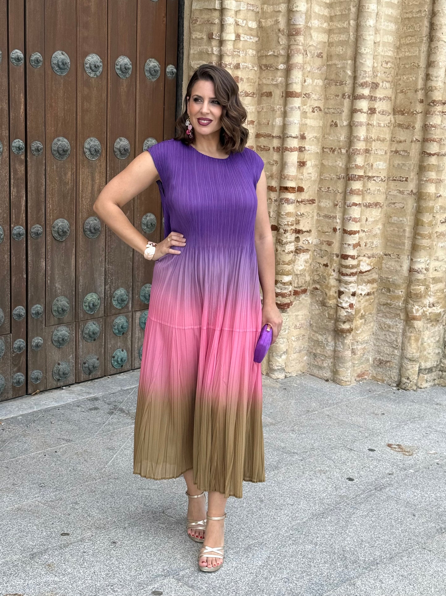 Vestido Armonía Morado/Rosa