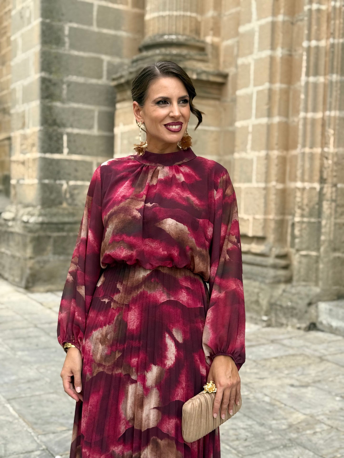 Vestido Melody Burdeos