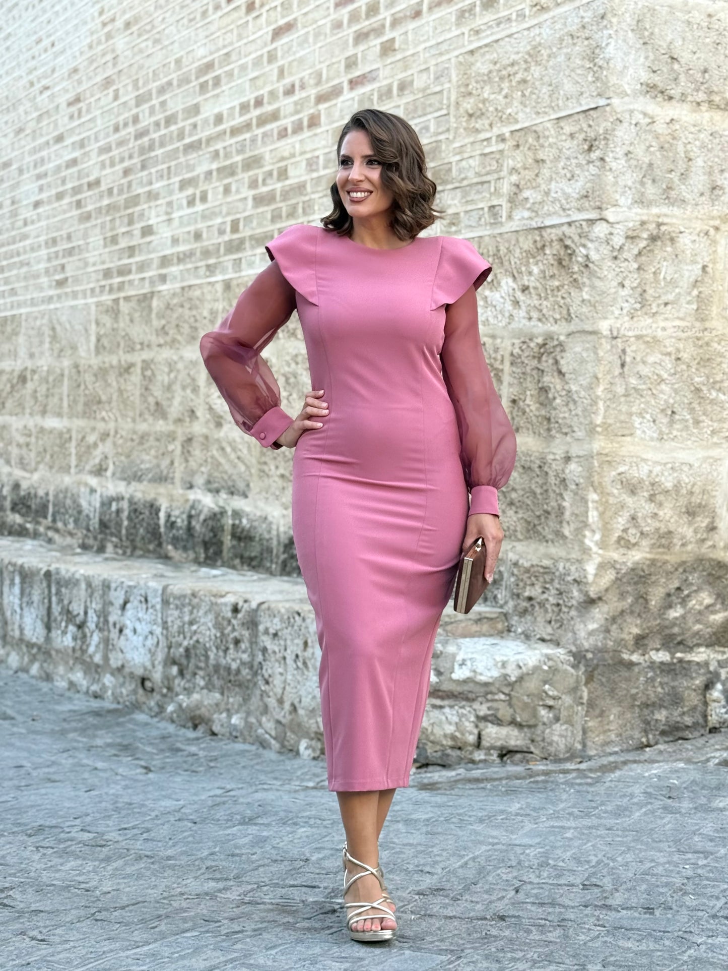 Vestido Aurora Rosa