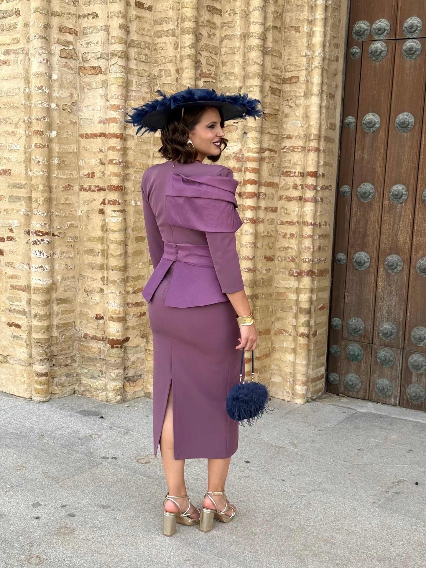 Vestido Adriana Malva Empolvado