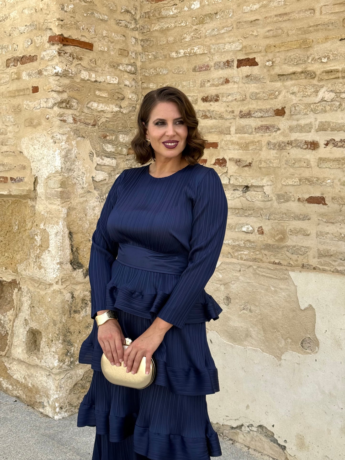 Vestido Lucrecia Azul Marino