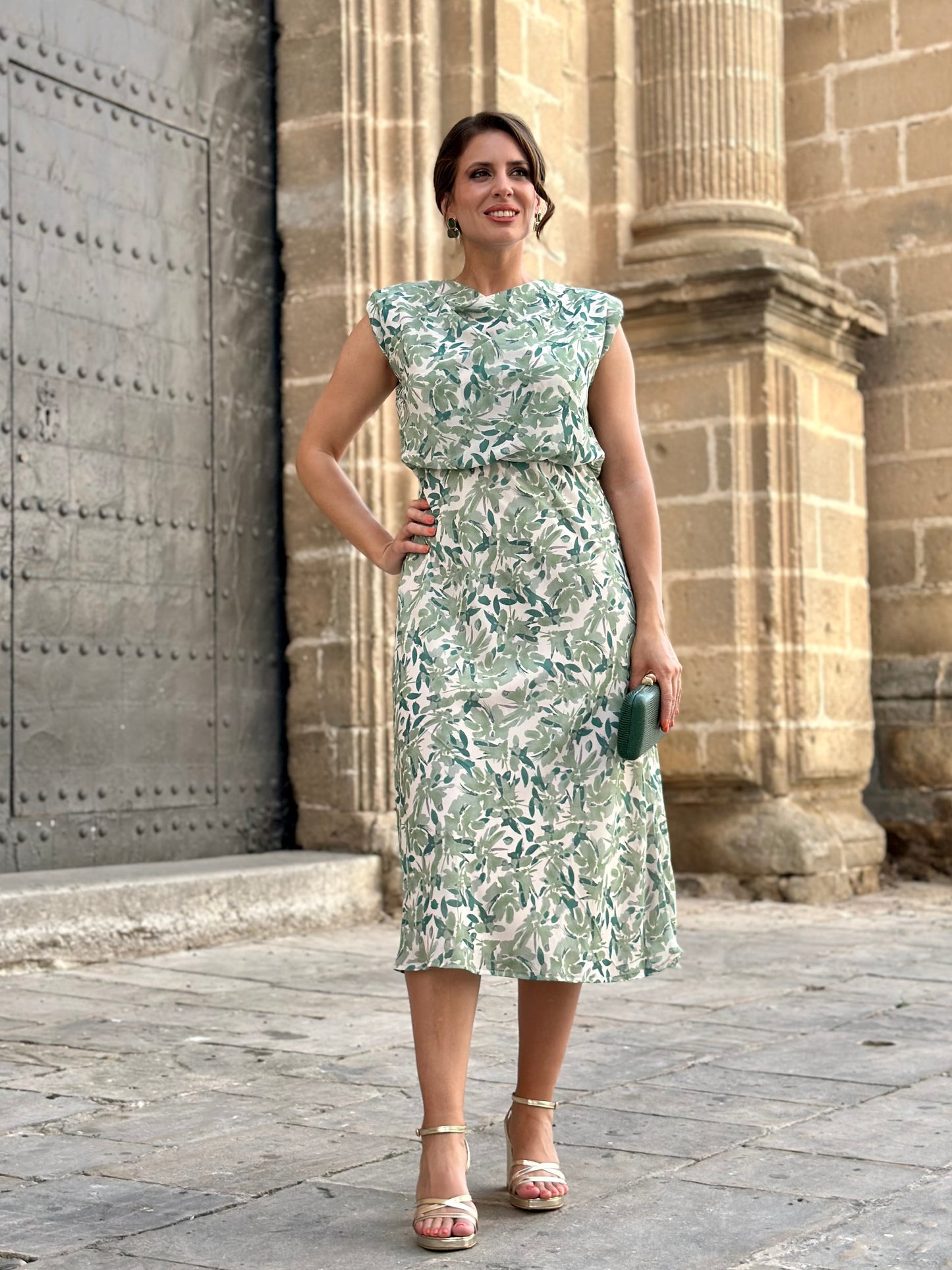 Vestido Bombay Verdoso