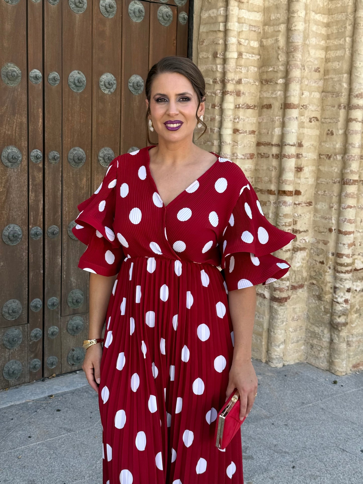 Vestido Dalia Lunar Rojo