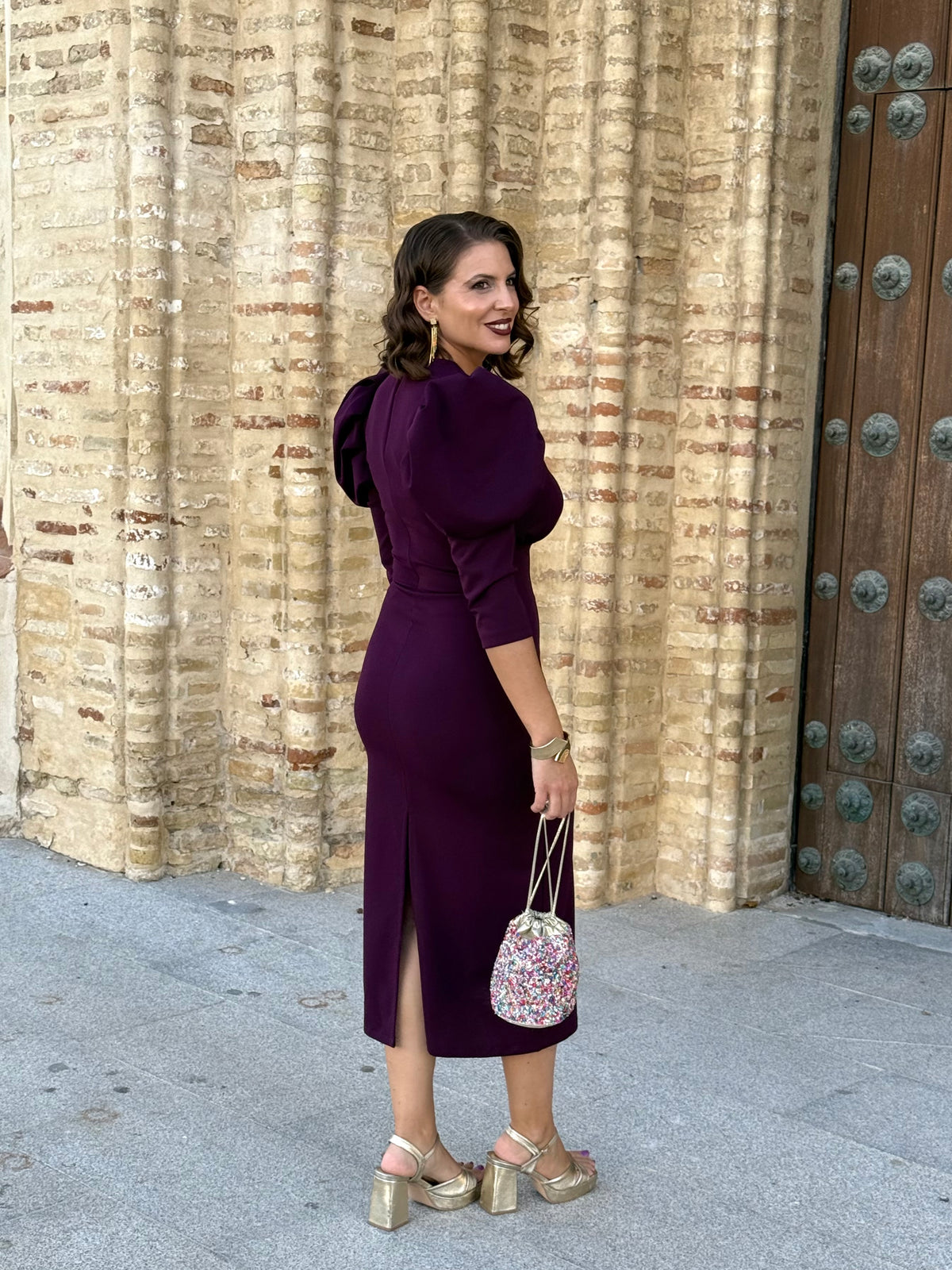 Vestido Leo Berenjena