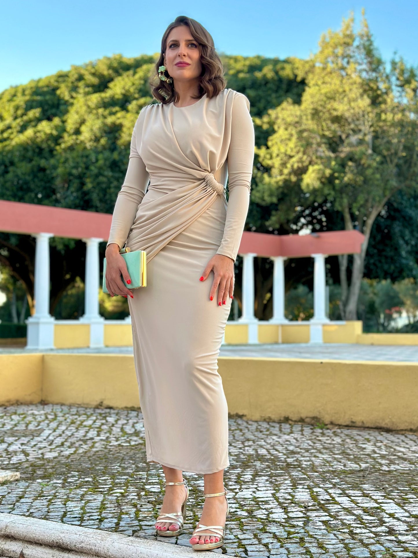 Vestido Cayetana Beige