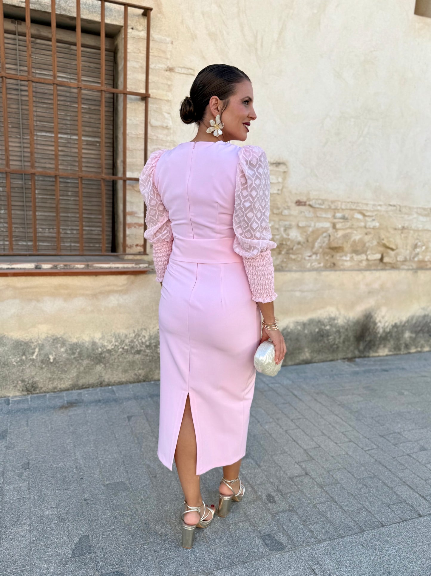 Vestido Celia Rosa