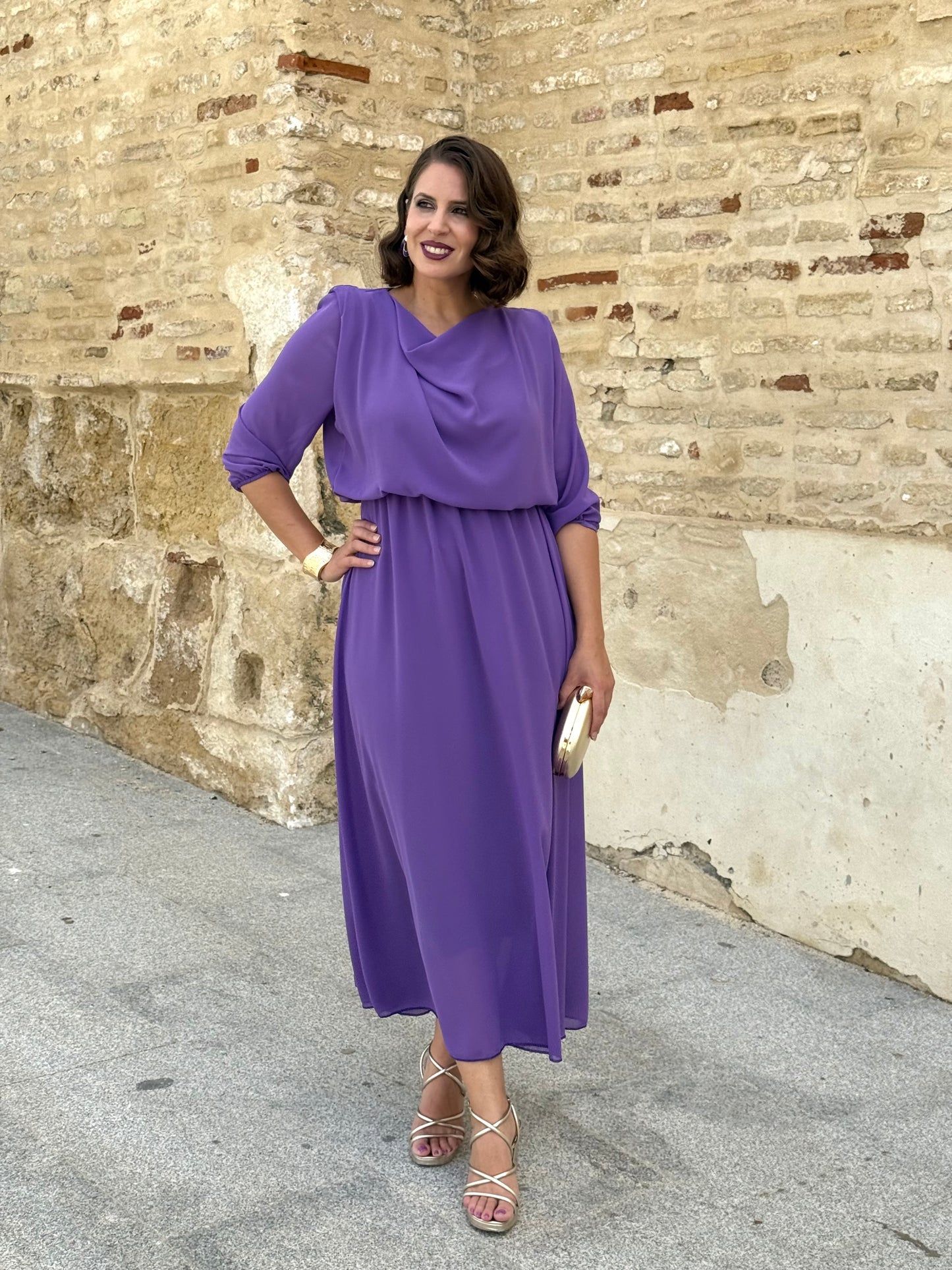 Vestido Miriam Morado