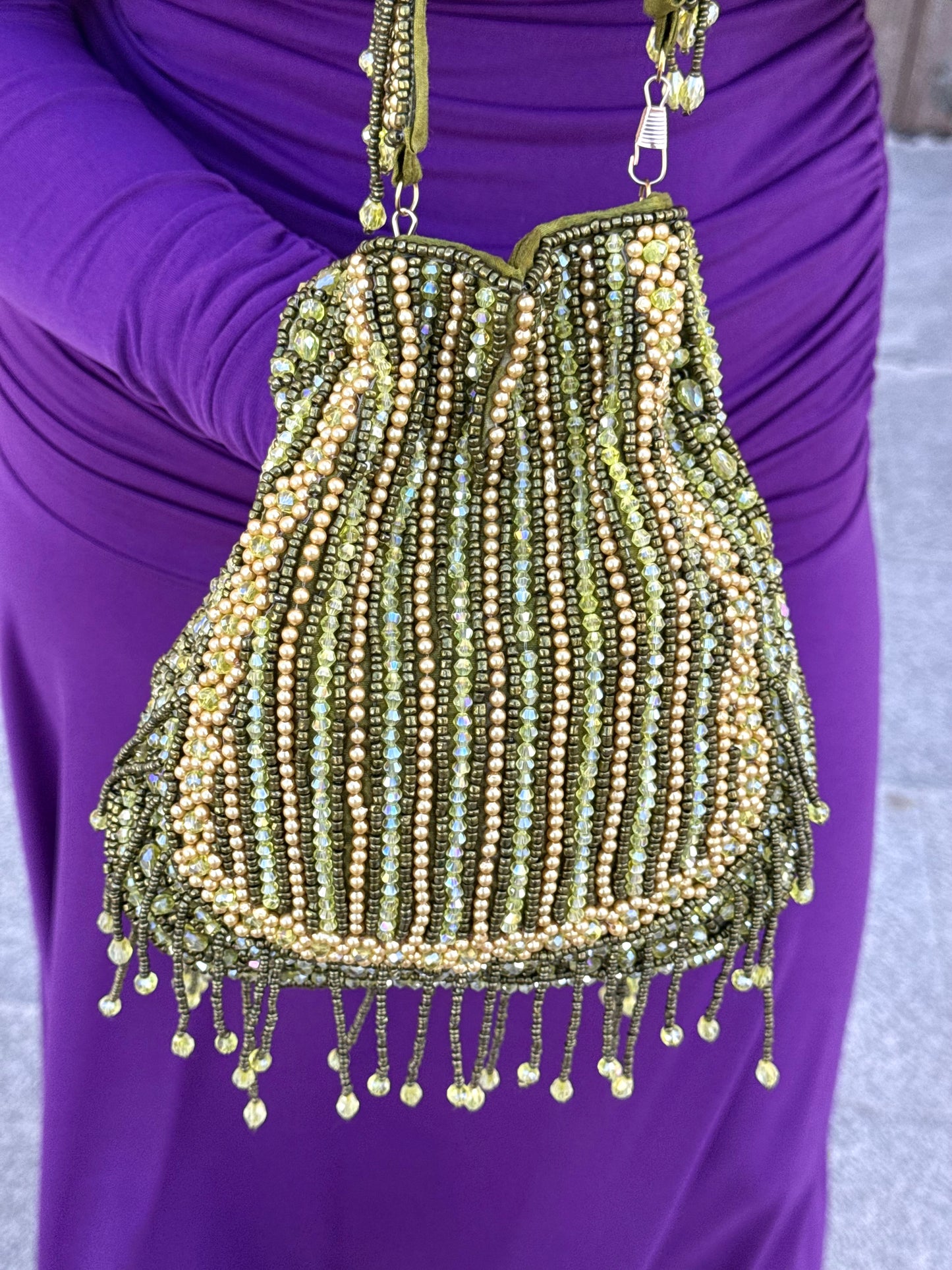 Limosnera Glam Pistacho