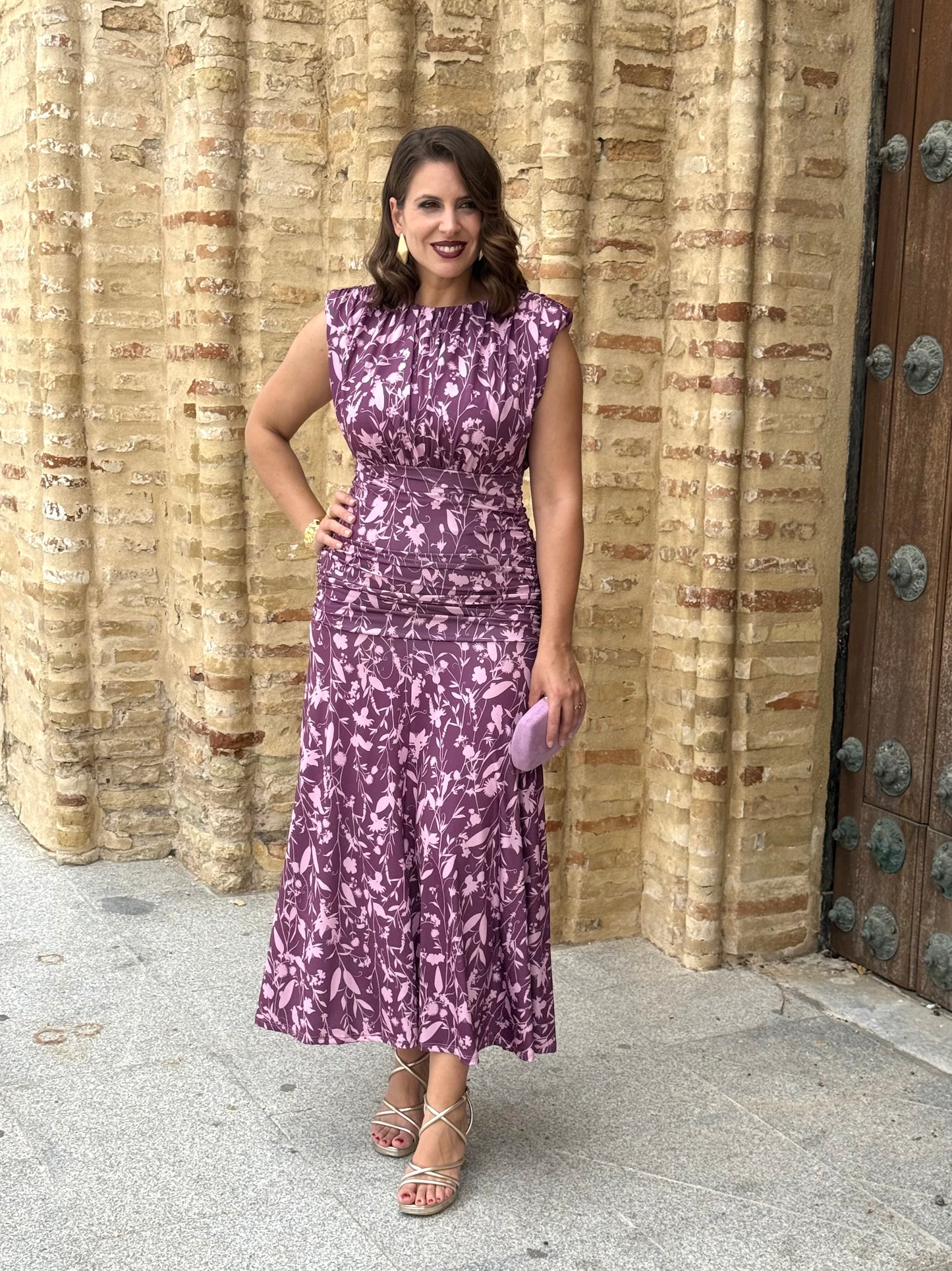 Vestido Lourdes Morado