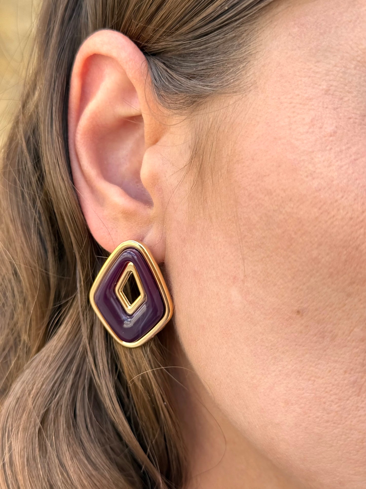 Pendientes Erika Morado