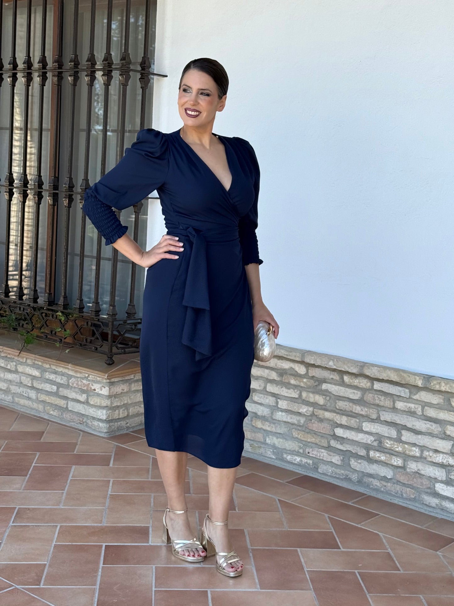 Vestido Vega Azul Marino