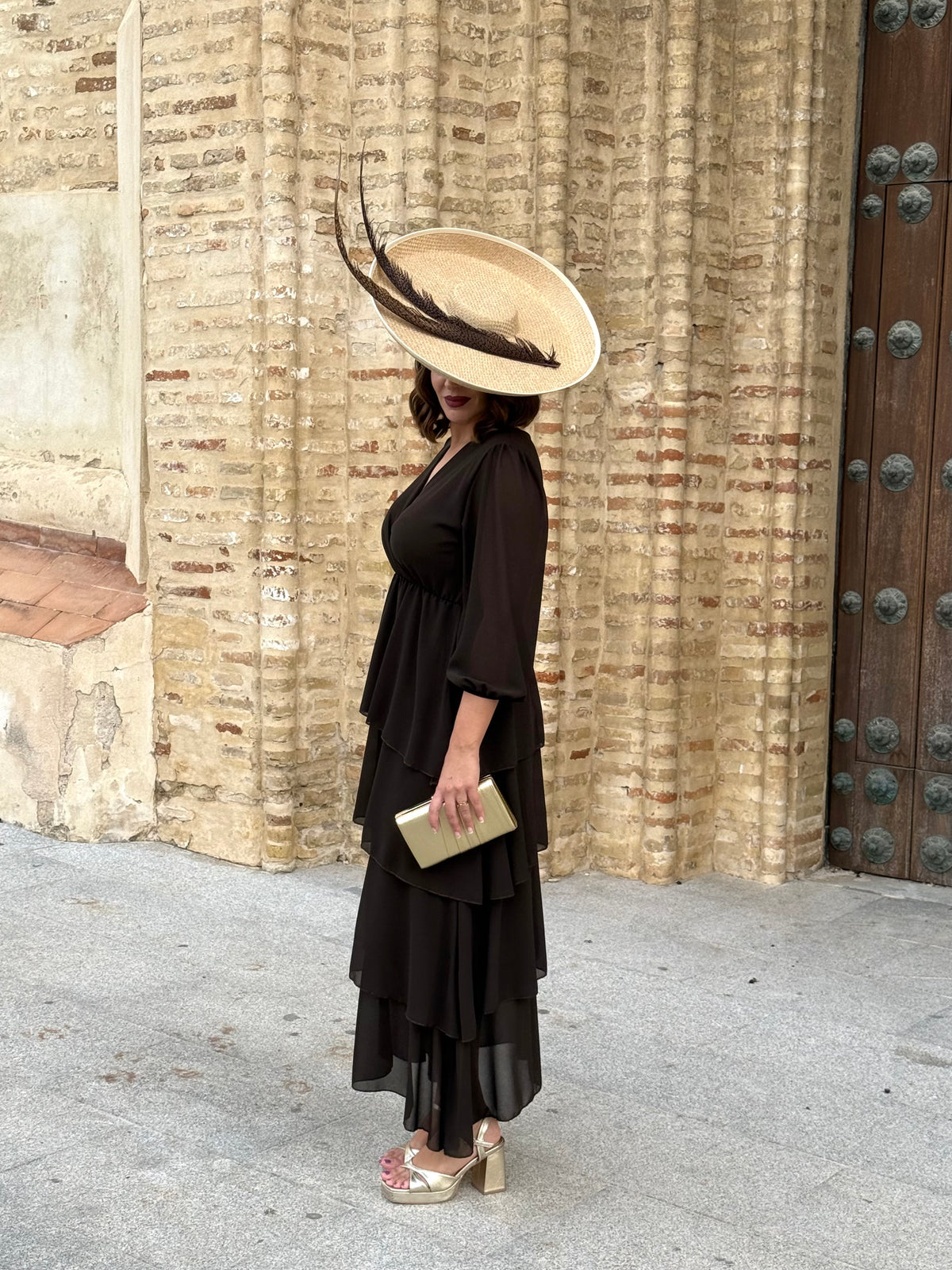 Vestido Salomé Marrón