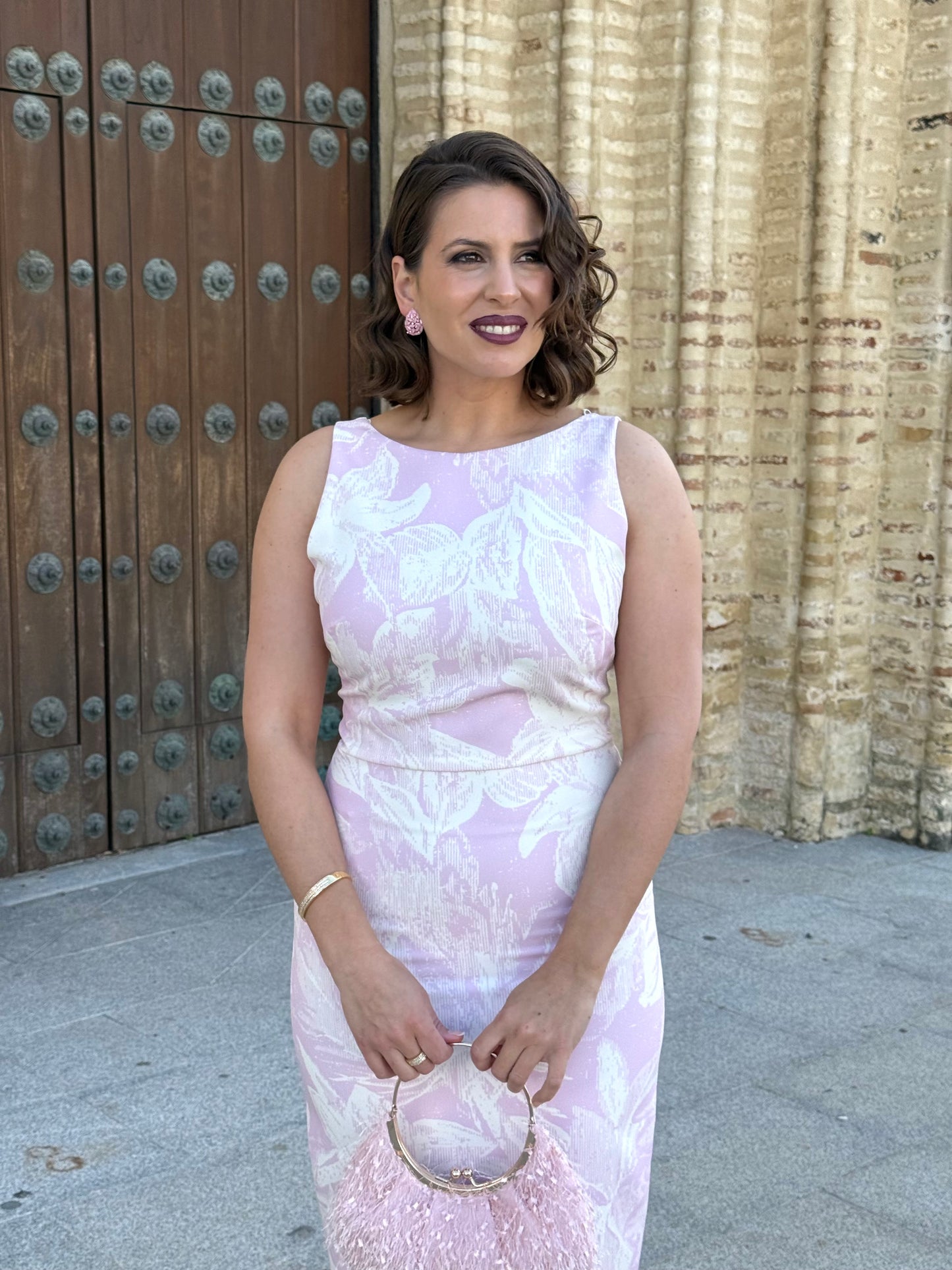 Conjunto Jacquard Aura Rosa