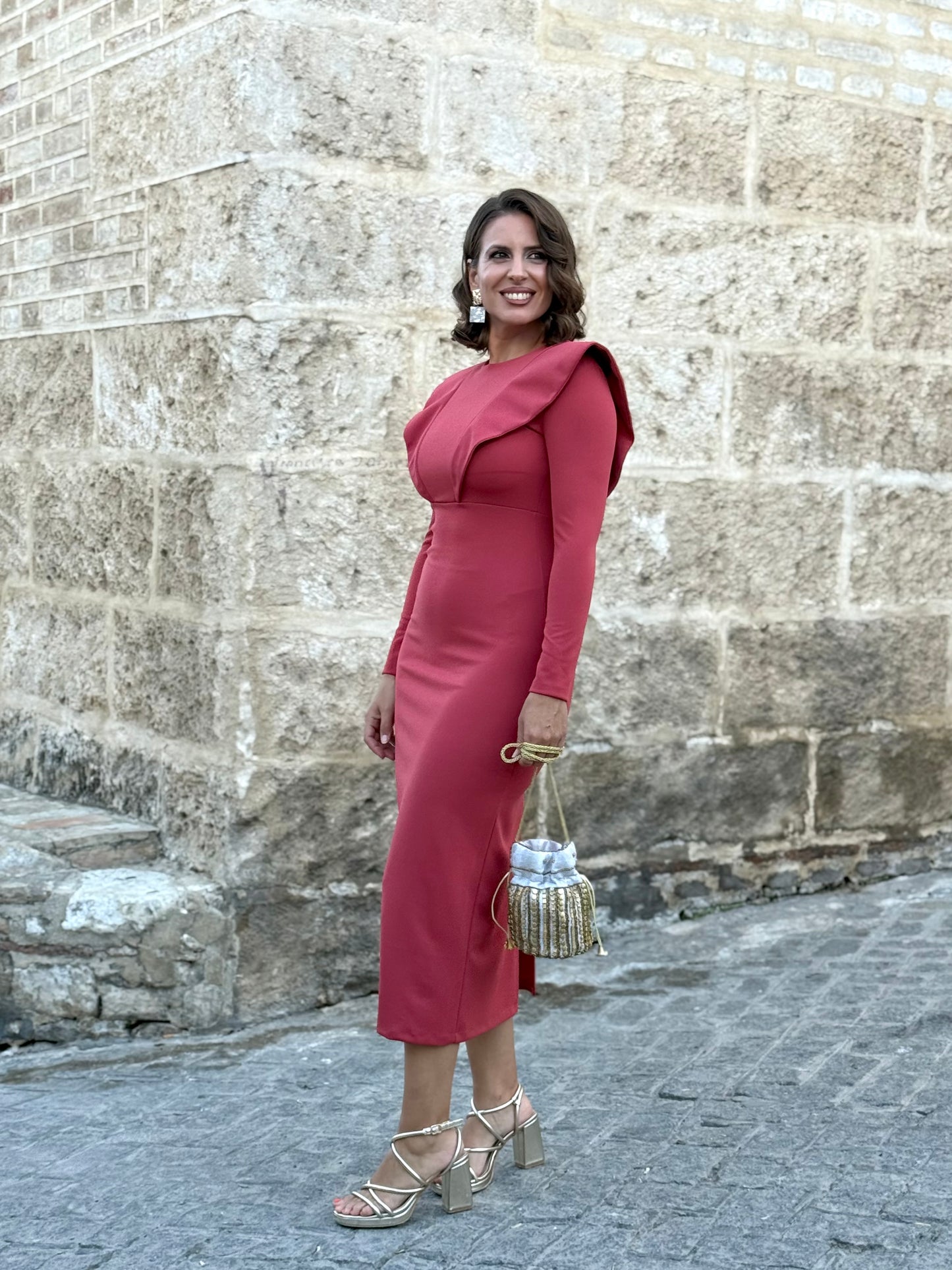Vestido María Teja
