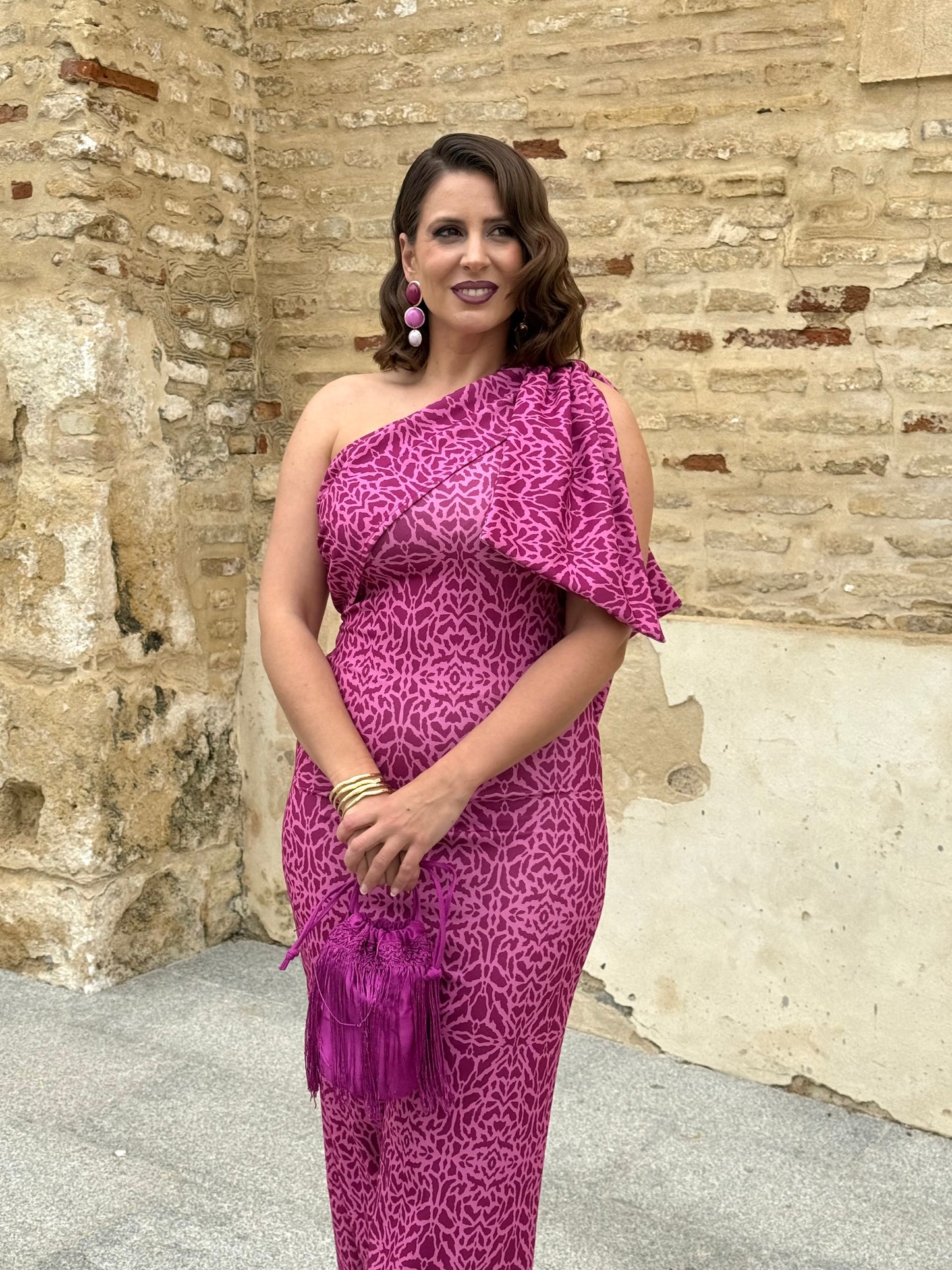 Vestido Liria Buganvilla