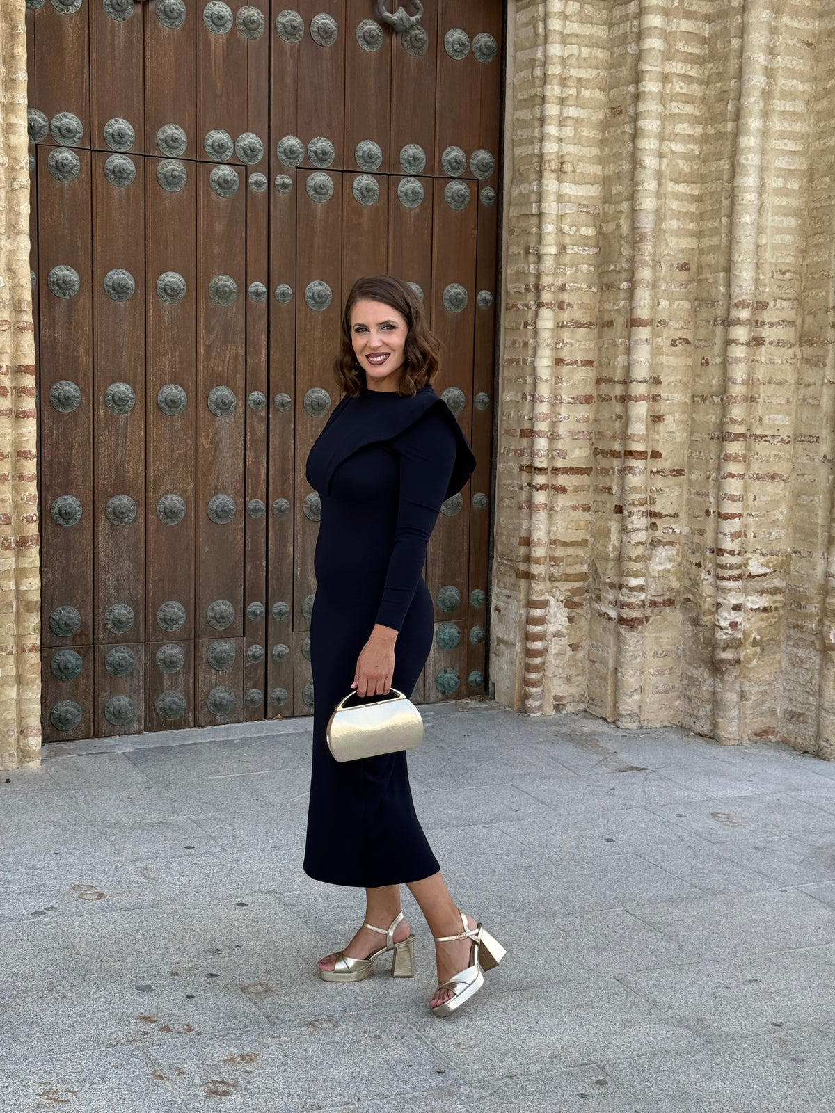 Vestido María Azul Marino