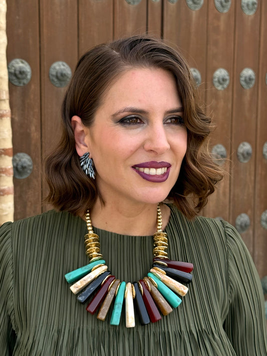 Collar Abanico Multicolor