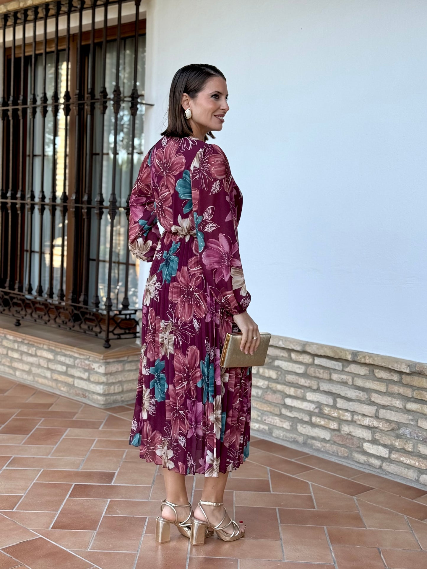 Vestido Valeria Burdeos