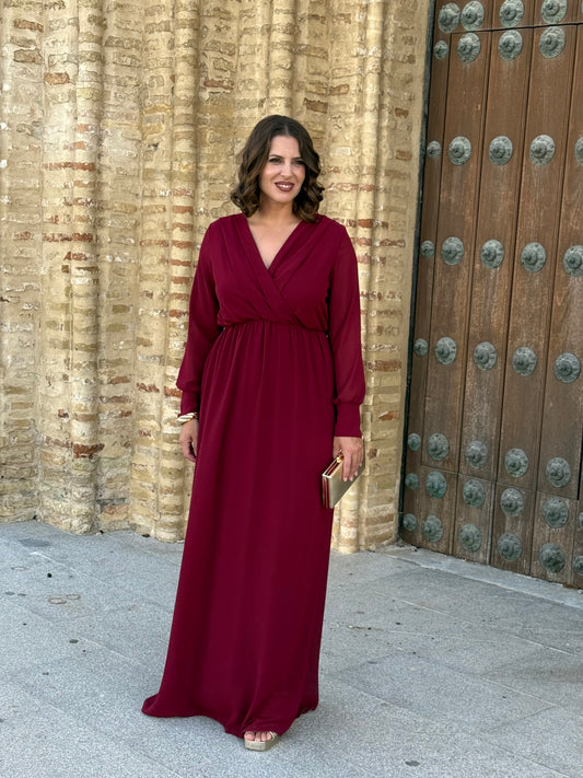 Vestido Ágata Burdeos
