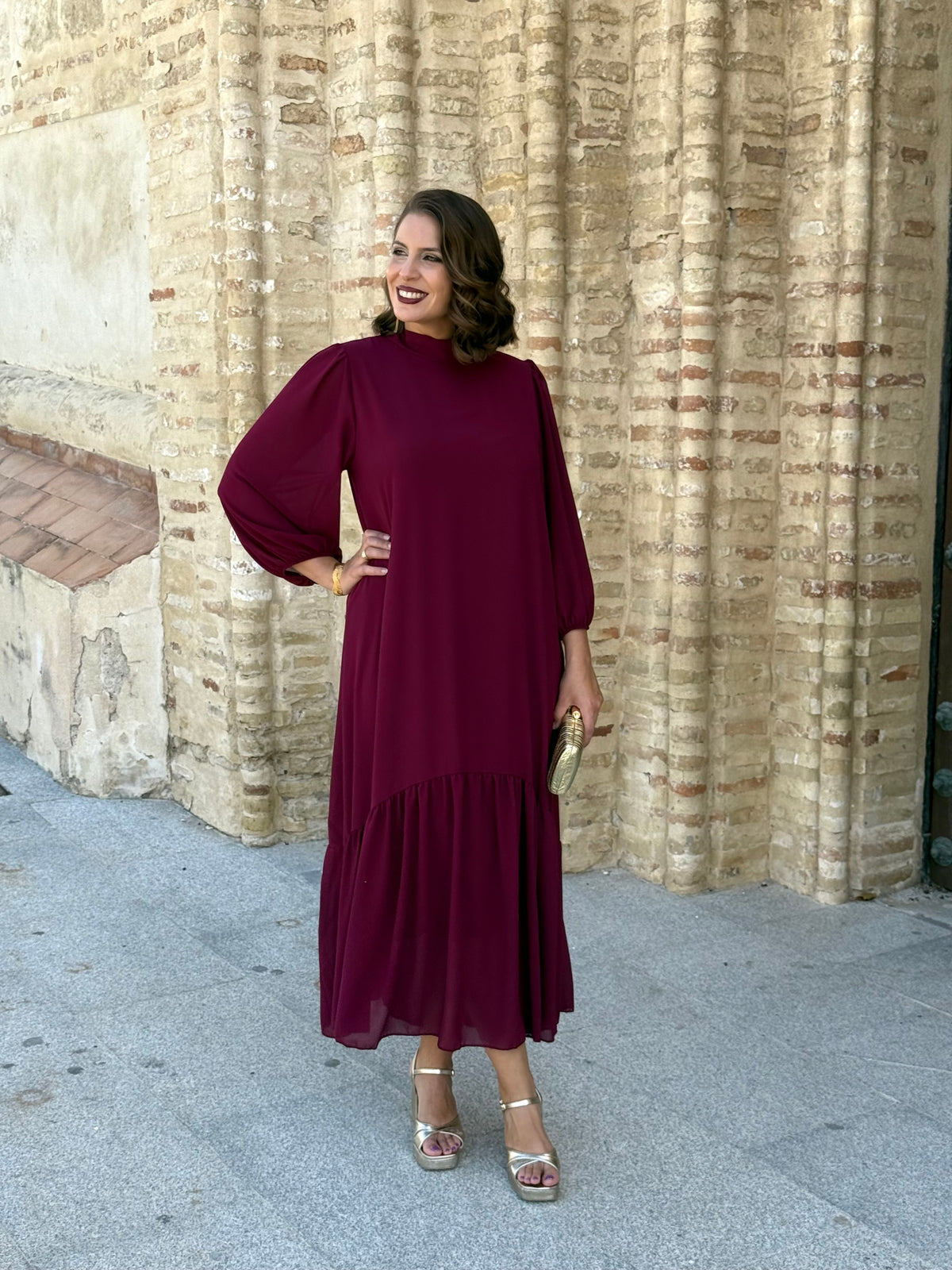 Vestido Amalia Vino