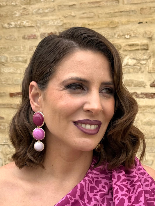 Pendientes Viena Buganvilla