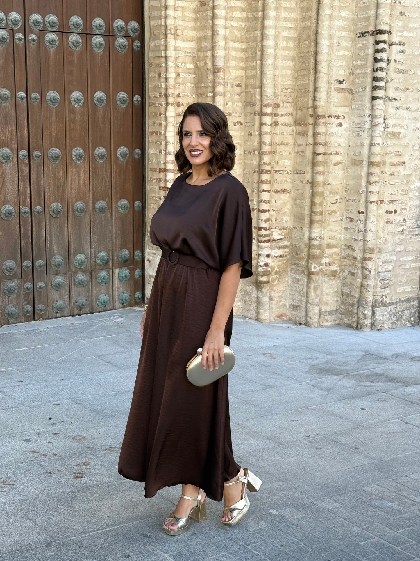 Vestido Alba Marrón