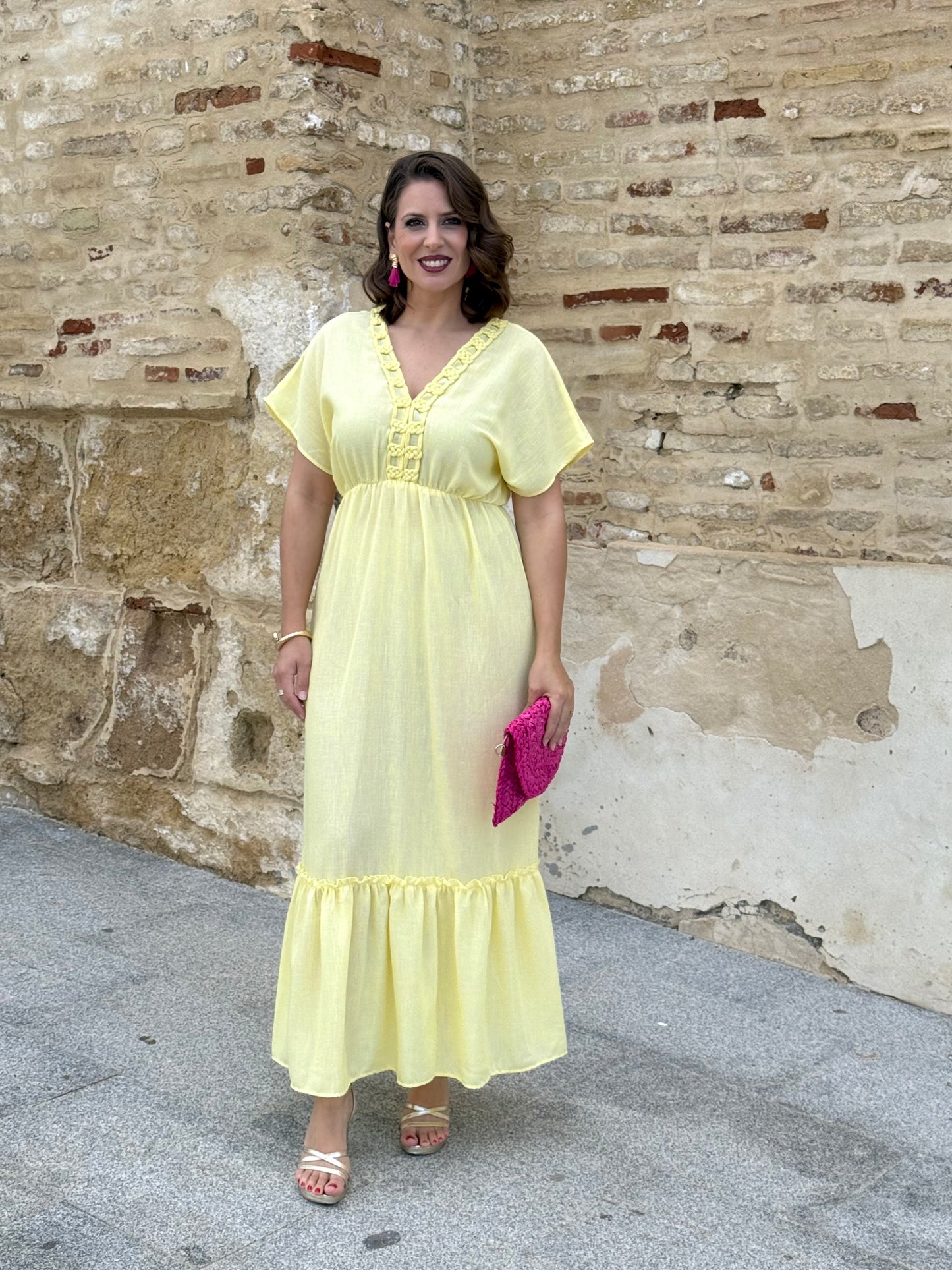 Vestido Sílvia Amarillo