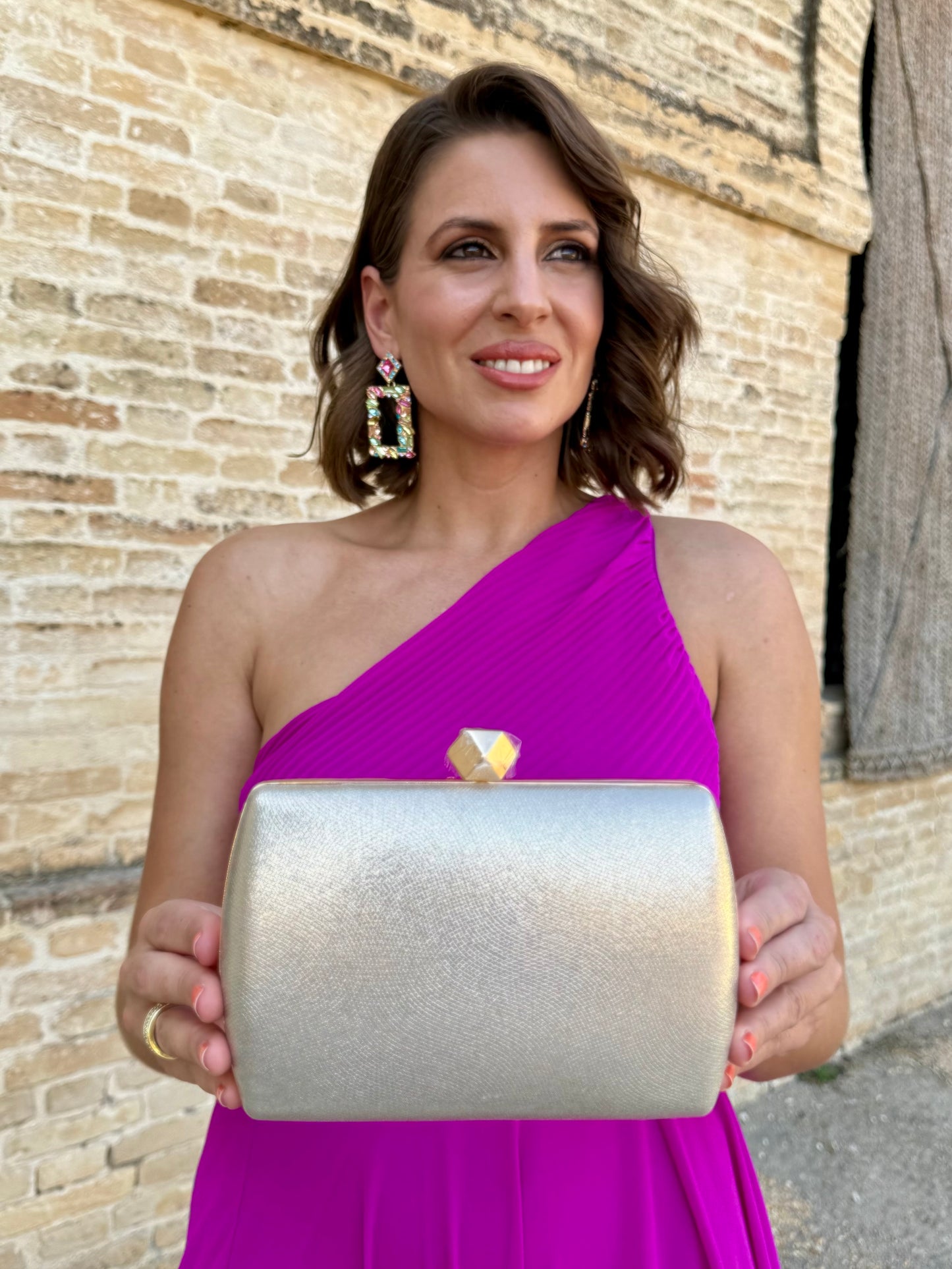Bolso Diamante Dorado