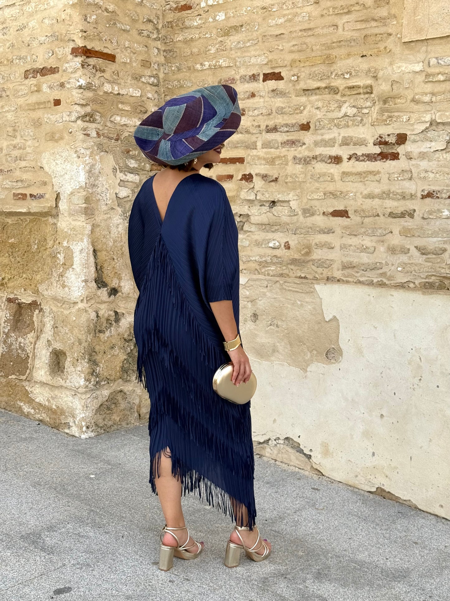 Vestido Adela Azul Marino