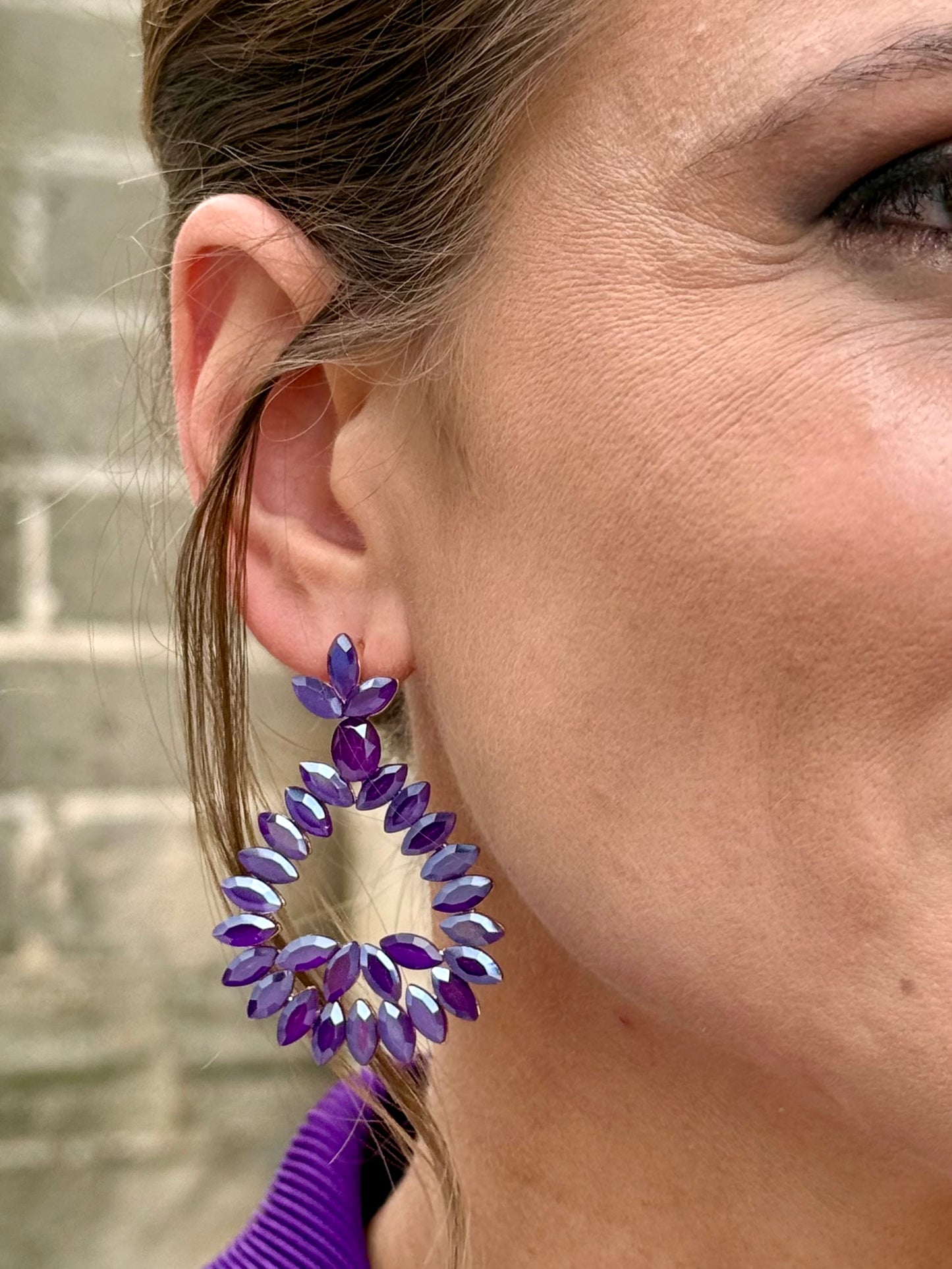 Pendientes Cleo Morado