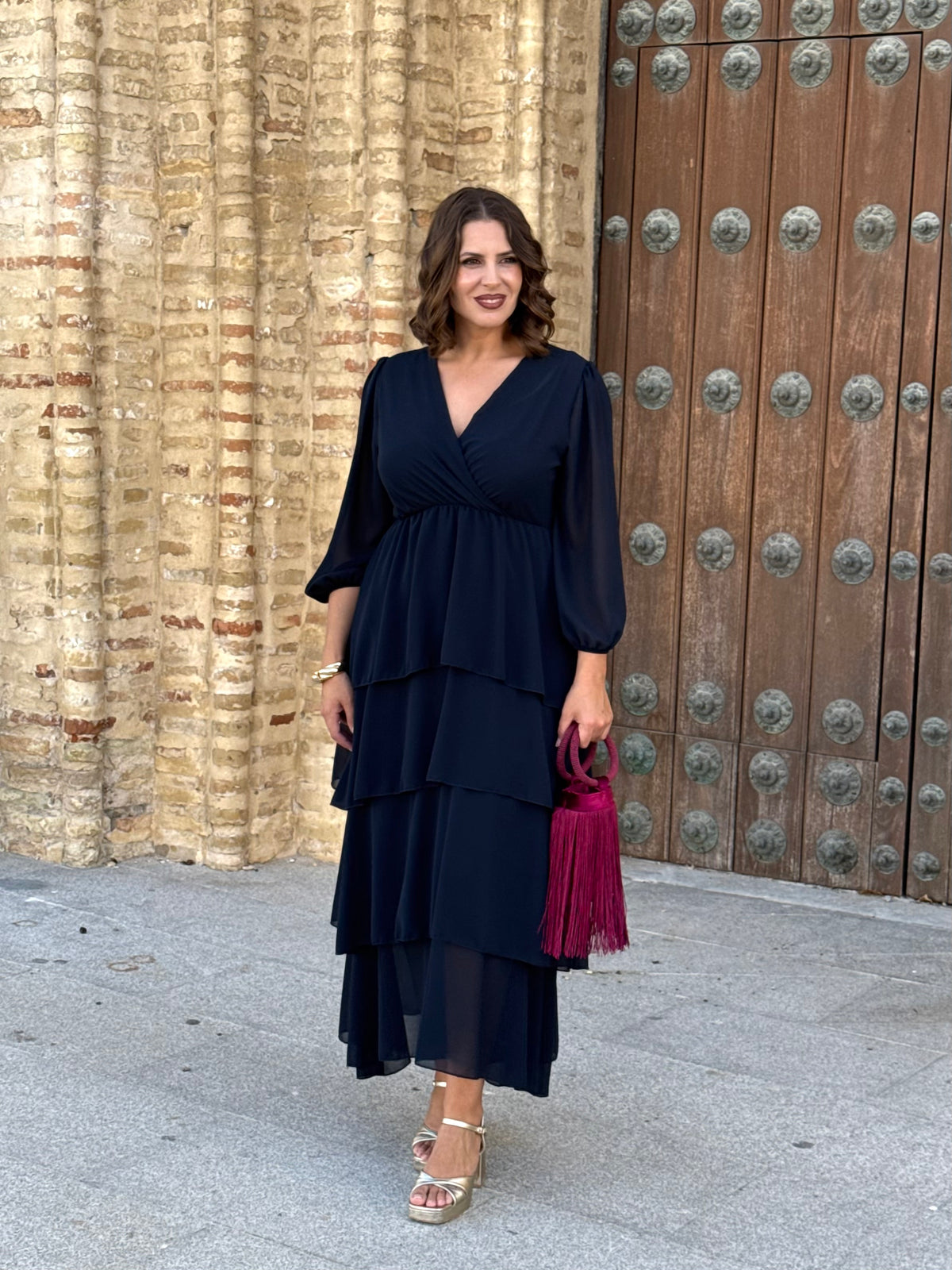 Vestido Salomé Azul Marino