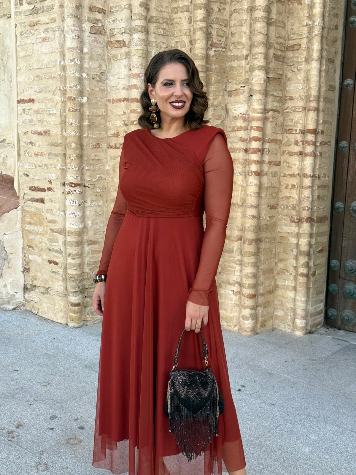 Vestido Dulcinea Teja