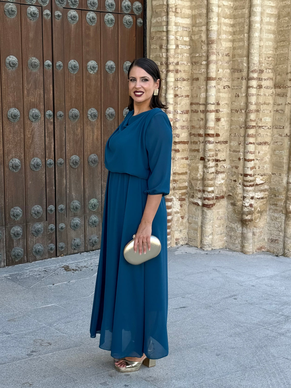 Vestido Miriam Petróleo