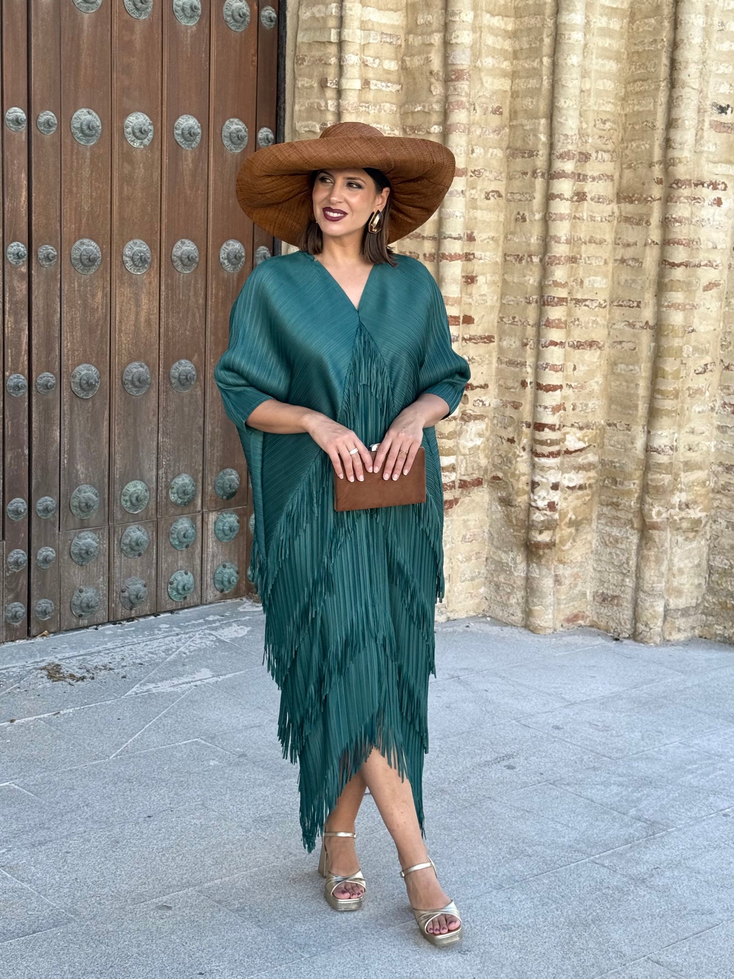 Vestido Adela Petróleo